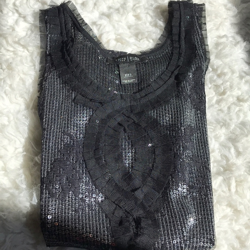 WHBM sequins and lace top - Picture 5 of 6